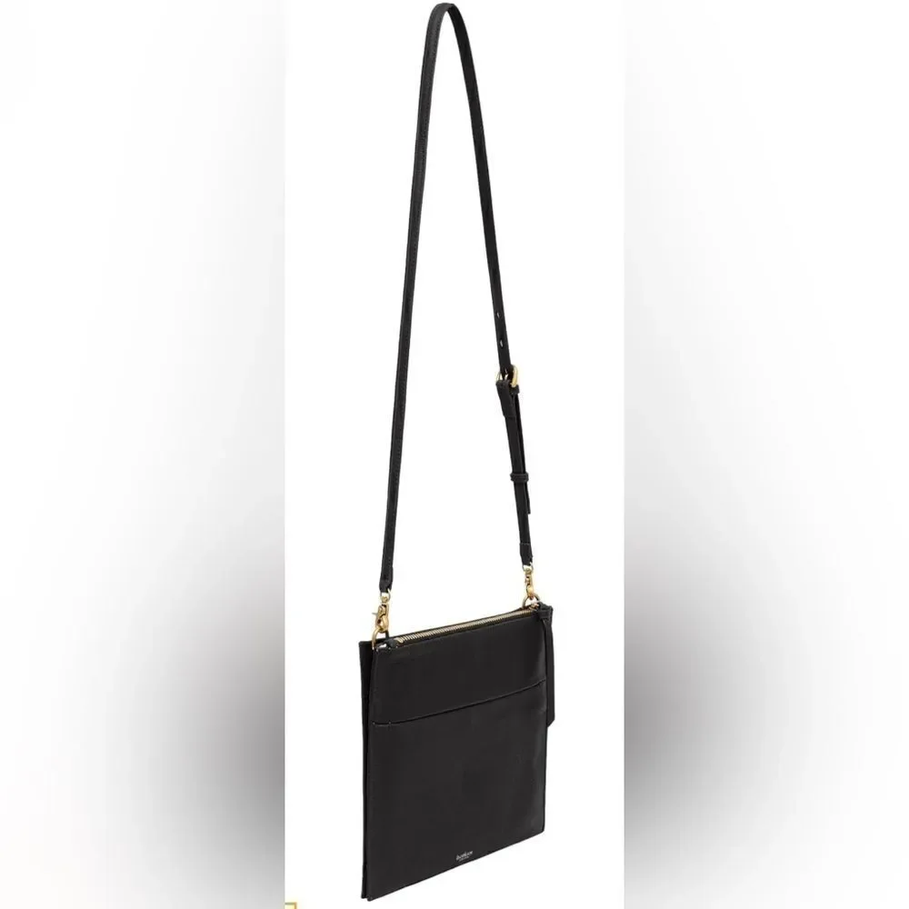 Botkier Chelsea Pebbled Leather Crossbody Bag With Gold Hardware.